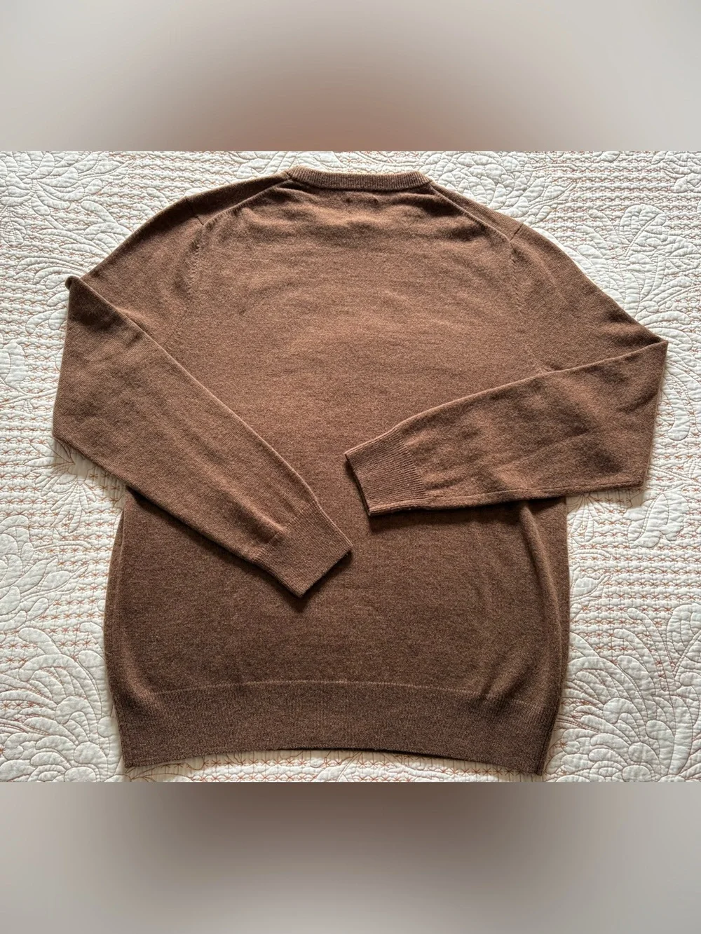 Duck Head Brown Crewneck Sweater with Flying Ducks Motif